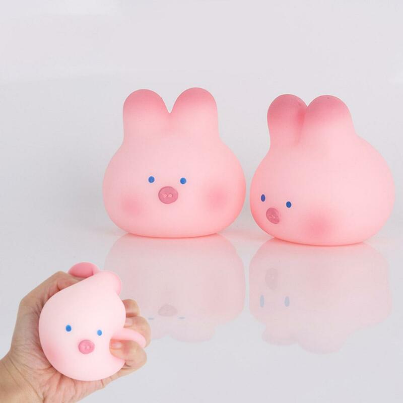 Squeezing Toy Pig Rabbit Decompression Toy Lovely Pink Squeeze Fidget Toys Soft Stress Relief Slow Rebound Toys