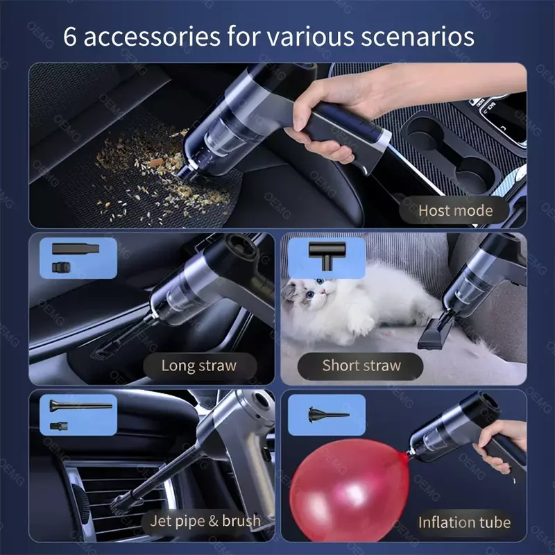 150000PA Car Vacuum Cleaner Mini Powerful Portable Strong Suction for Car Cleaner Keyboard Home Appliance Wireless Cleaner