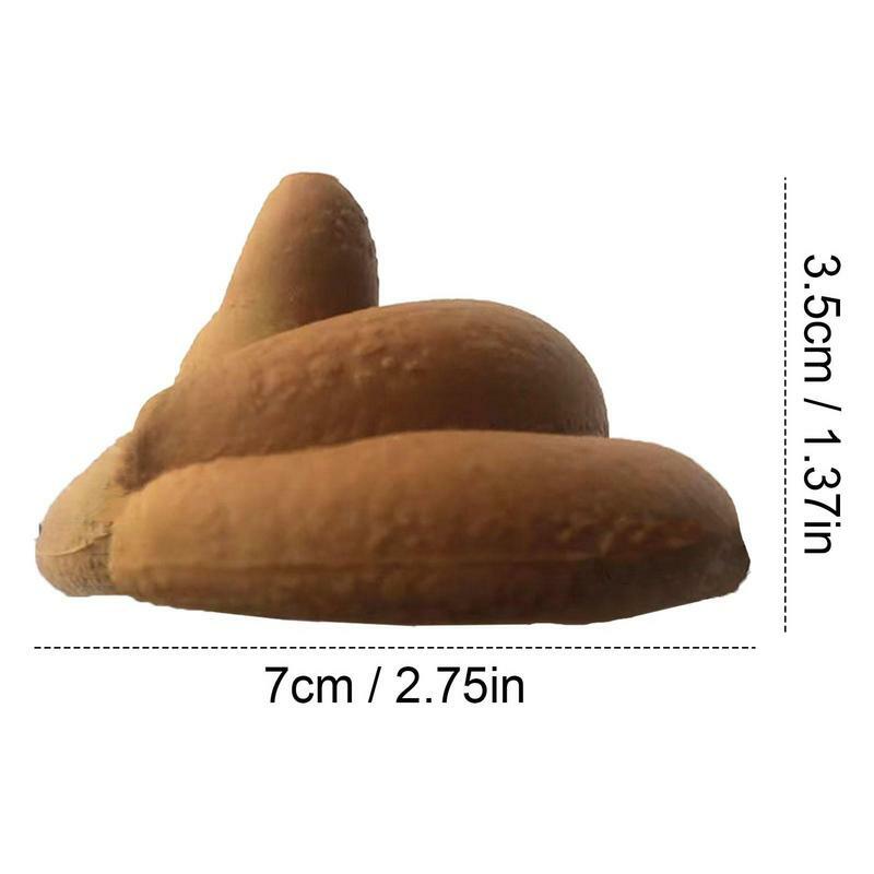 Simulation Fake Poo Hat Funny Joke Tricky Toys Realistic Shit Poop Hat Prank Toys Great April Fool's Day Party Gift for Children
