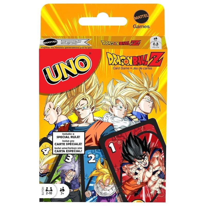 UNO-Dragon Ball Z Matching Card Game, Shoem, Sem misericórdia, Multijogador, Festa familiar, Jogo de tabuleiro, Amigos engraçados Entretenimento, Poker