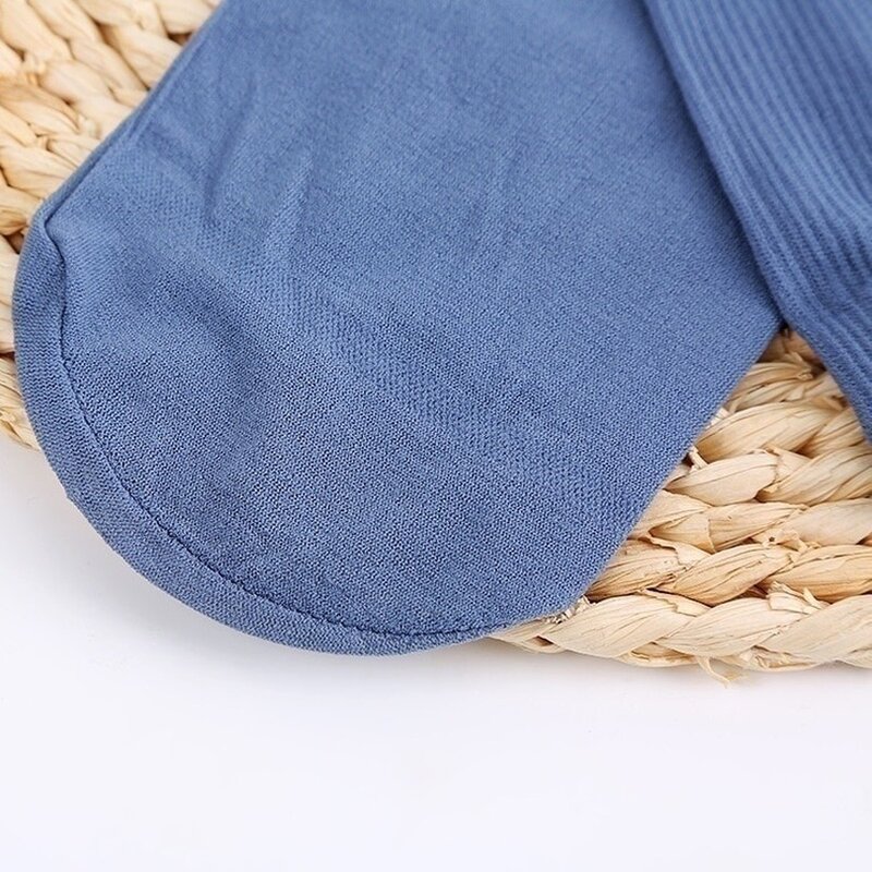 5 paia di calzini da uomo in fibra di bambù calzini estivi traspiranti sottili in seta di ghiaccio calzini Casual da lavoro in Nylon elastico alto