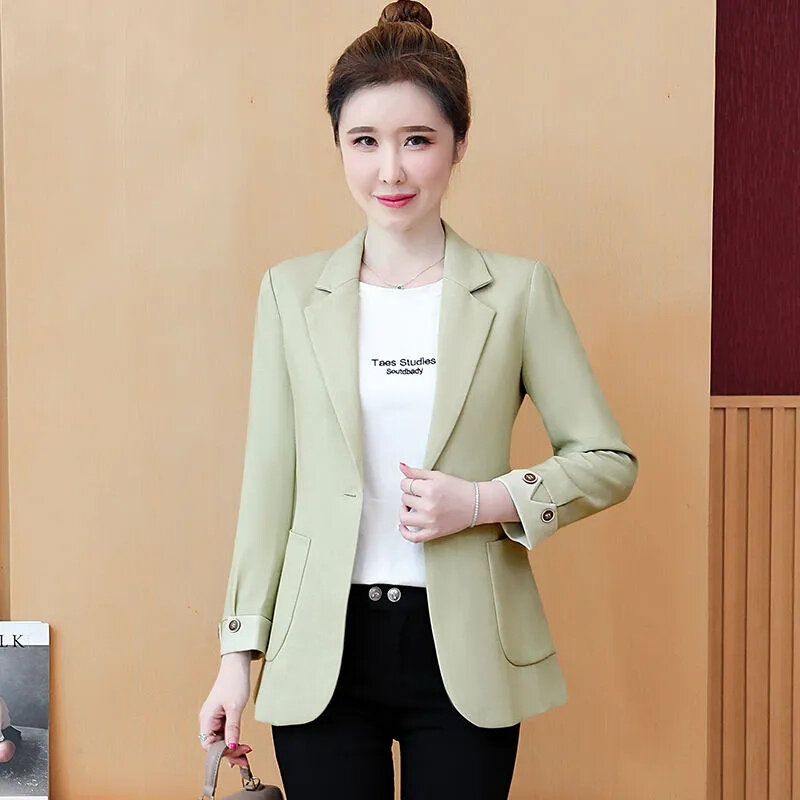 Fashion Women Blazers Jackets Work Office Lady Suit 2024 New Single Button Business Female Blazer Coats Formal Jackets Outerwea