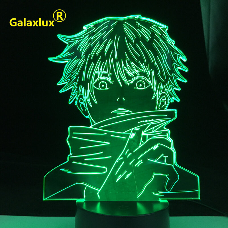 Satoru Gojo 빛 Jujutsu Kaisen 생일 선물을위한 Led 밤 빛 Jujutsu Kaisen Nightlight Anime Lamp 가정 장식 3d지도 된 램프