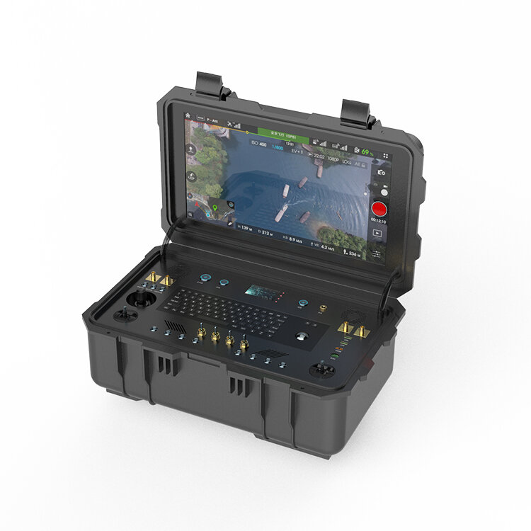Estación de tierra de vídeo de Dron, pantalla de alto brillo, Monitor de pantalla brillante Fpv profesional, Control remoto de larga distancia de enlace RC