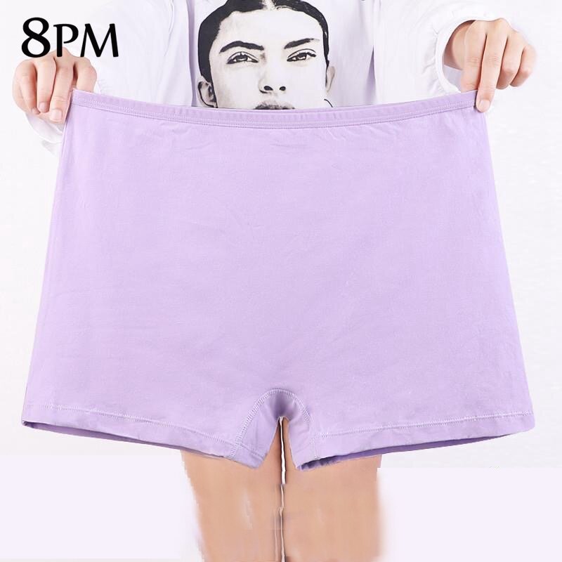 Plus Size Womens Cotton Boxer Shorts Underwear Anti Chafing Shorts Stretch Safety Panty Undershorts For Women Girls 2XL ouc1544