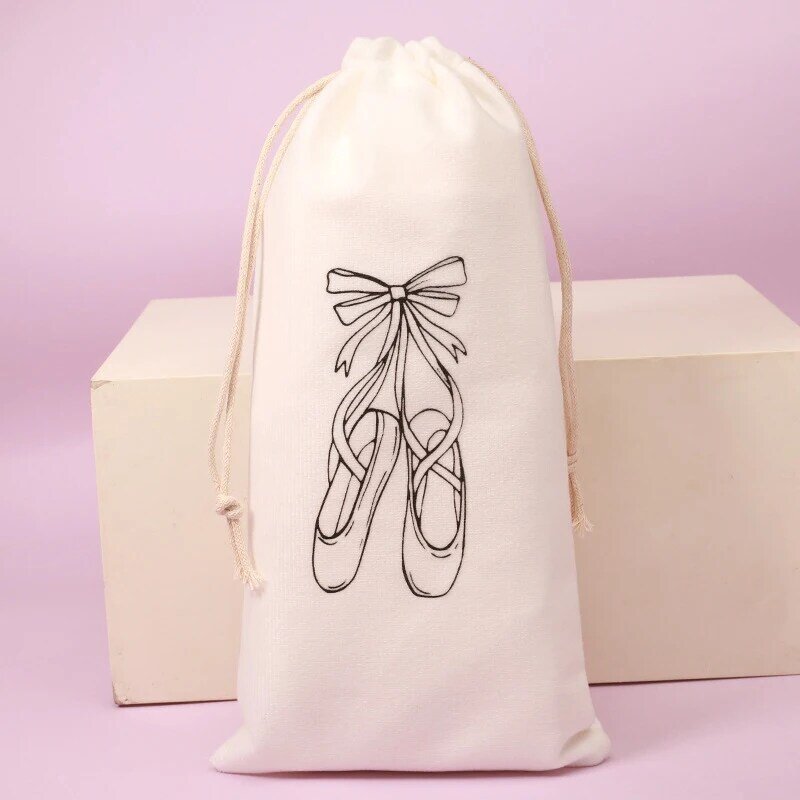 Балетная сумка на шнурке, портативная Танцевальная сумка для девочек, пуанты для балерины, сумки для обуви, вместительные принадлежности для балета, аксессуары для танцев