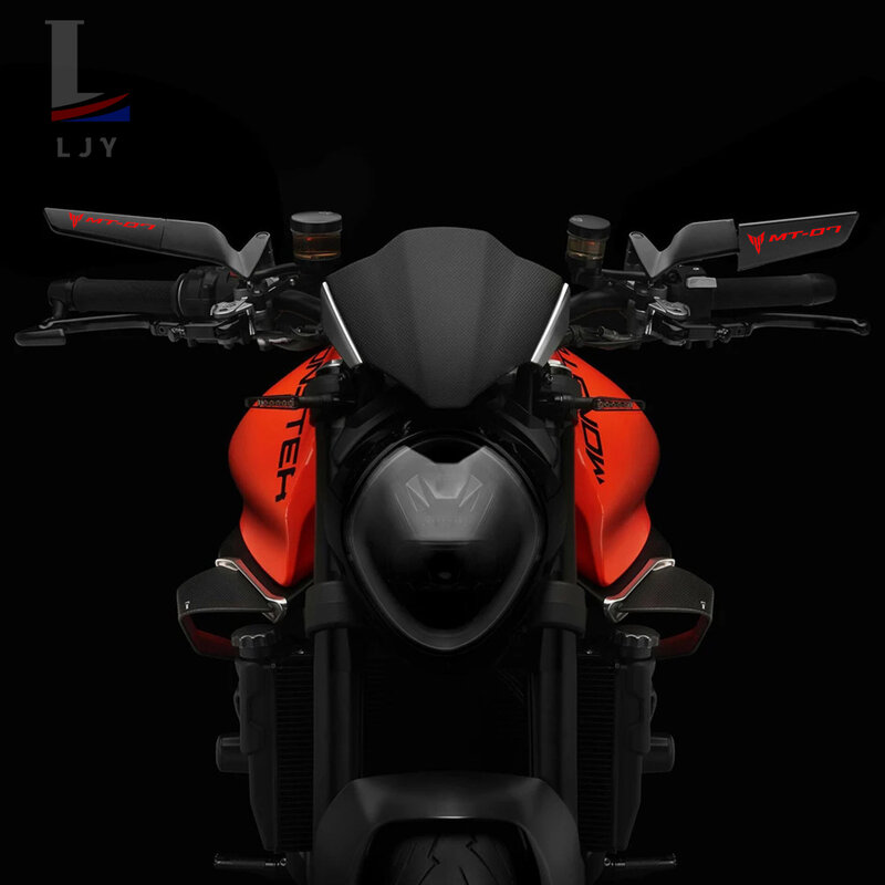 Motocicleta Stealth Winglets Espelho Kits, girar espelhos ajustáveis para Yamaha MT-07, MT 07