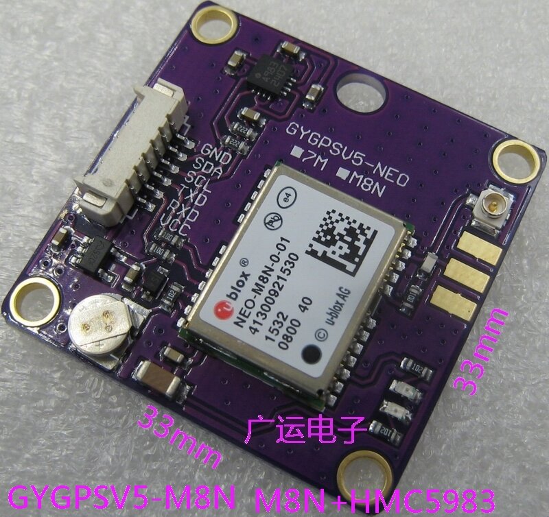Gygpsv5-neom8n Original de Neo-M8N, módulo GPS de octava generación, APM2.6