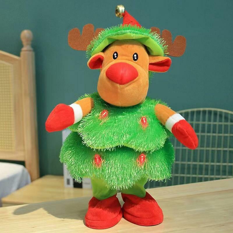 Arbre de Noël électrique avec beurre pour enfants, 13.7 ", arbre de Noël chantant, jouets amusants, décoration de Noël