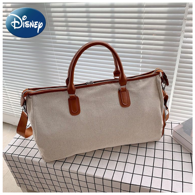 Torba podróżna Disney Mickey Mouse wycieczka wycieczka płótno duża pojemność Duffel trwała torba na ramię Fitness Carry on bagaż