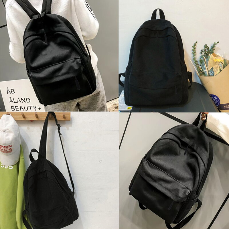 Новый женский рюкзак, многофункциональный рюкзак для ноутбука на двойной молнии для подростков, Студенческая сумка через плечо с цветным медведем, школьная сумка в Корейском стиле