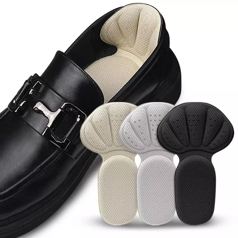 10Pcs Heel Stickers Sneakers Heel Protection Feet Pads Pain Relief Size Reducer Non-slip Shoes Insoles T-Shaped Foot Care Pad