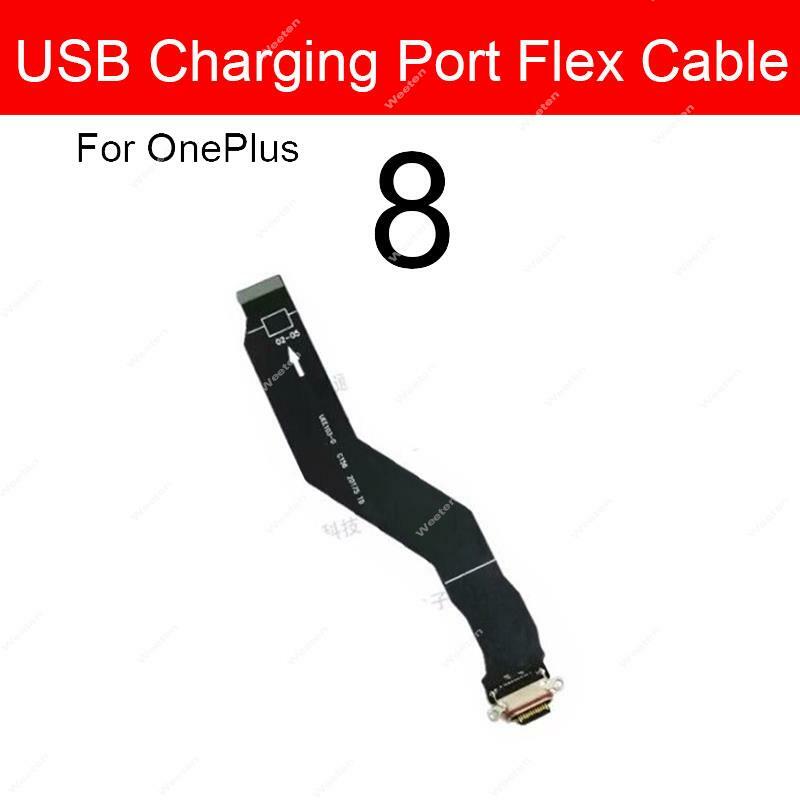 Conector do porto de carregamento do Usb, cabo flexível para oneplus um mais 1 + 7 8 7t 8t 9rt 7pro 8pro 9pro