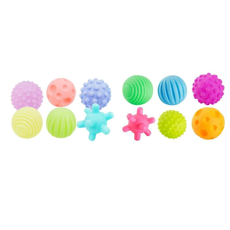 다채로운 유아 장난감, 촉각 멀티 텍스처 핸드-더 볼 장난감, 6 개