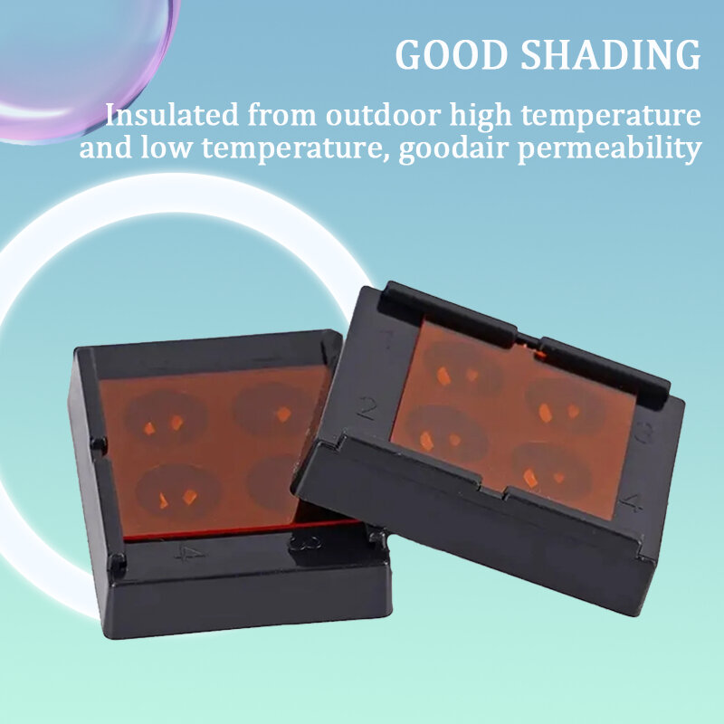 Dental Resin Shade Light Box Dental Shading Light Box Composite Resin Mixing Well Light-proof Storage Hading Case 4 Slots