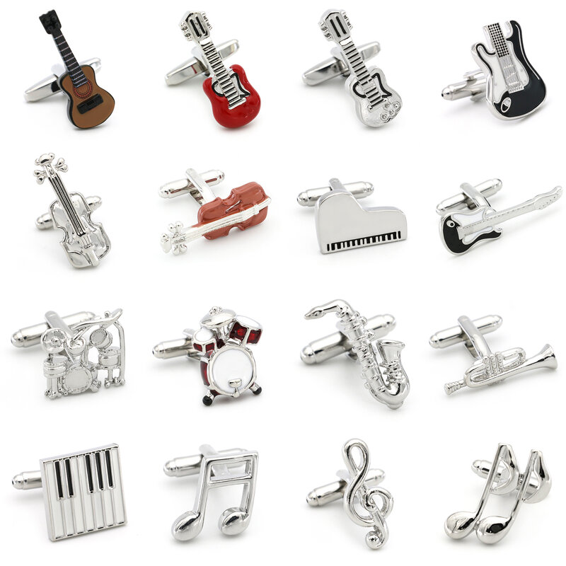 Запонки iGame для гитары, качественные запонки из латуни для музыкальных инструментов, свадебные запонки для мужчин