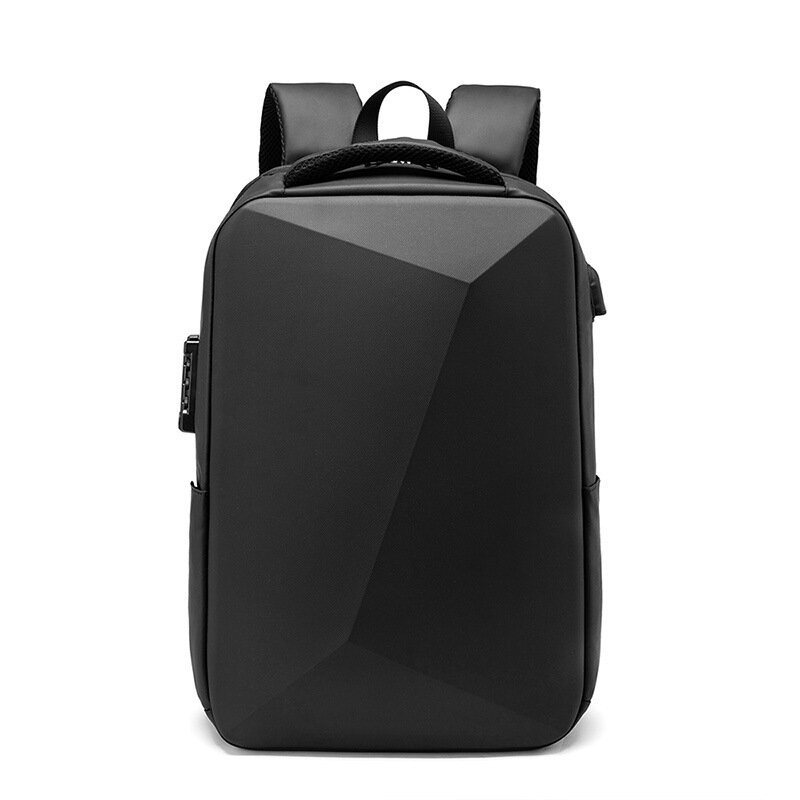 ABS Oligo-Sac à dos pour ordinateur portable pour hommes, sans clé TSA, antivol, sacs à dos d'école étanches, coque rigide, sac de voyage USB, affaires