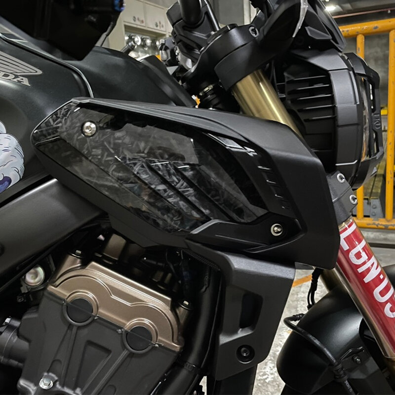 Protetor de asa de motocicleta para Honda, Wind Fairing Winglets, Fin Trim Cover, CB650R 2024, CB 650R 2018-2023