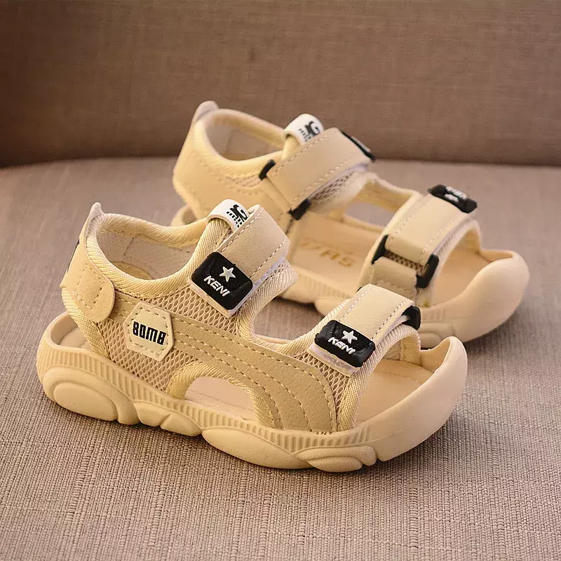 2024 letnie buty dziecięce chłopięce miękkie podeszwy buty na plażę męskie Baby Baotou Anti-kick dziecięce sandały Princepard letnie klapki
