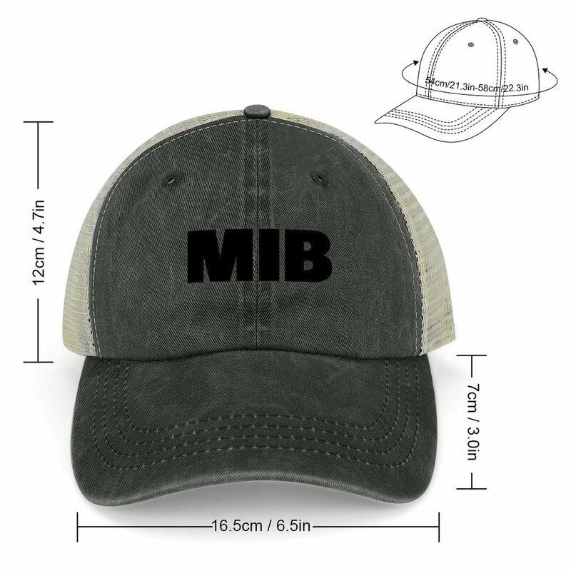 MiB Cowboy Hat Golf Cap Snap Back Hat Mens Tennis Women's