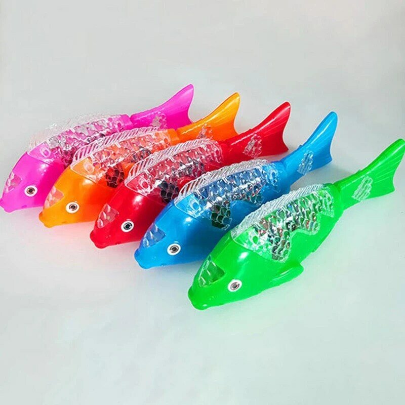 Pez brillante modelo LED juguete pez para con luz colorida Rally Party