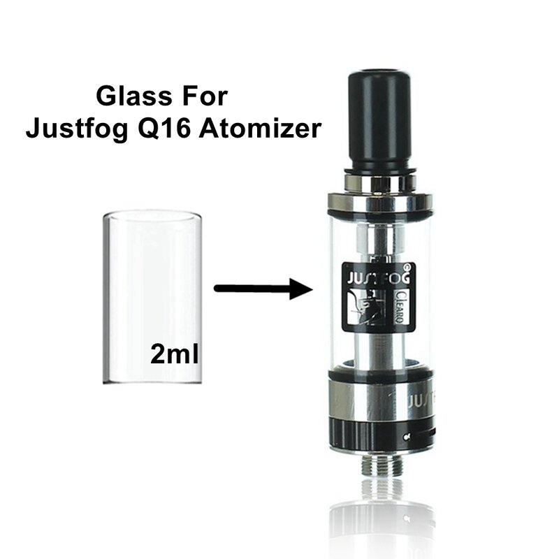 Hong-tubo de vidrio de repuesto para Justfog Q16, 10 piezas ~ 2 piezas, solo vidrio de 2ml