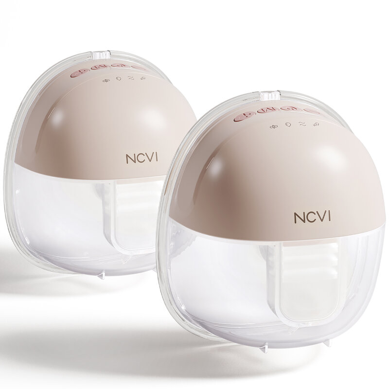 NCVI pompa payudara elektrik dapat dipakai 8111, pompa nirkabel portabel dengan 4 mode & 9 level, pompa ganda dengan flens 21-24mm