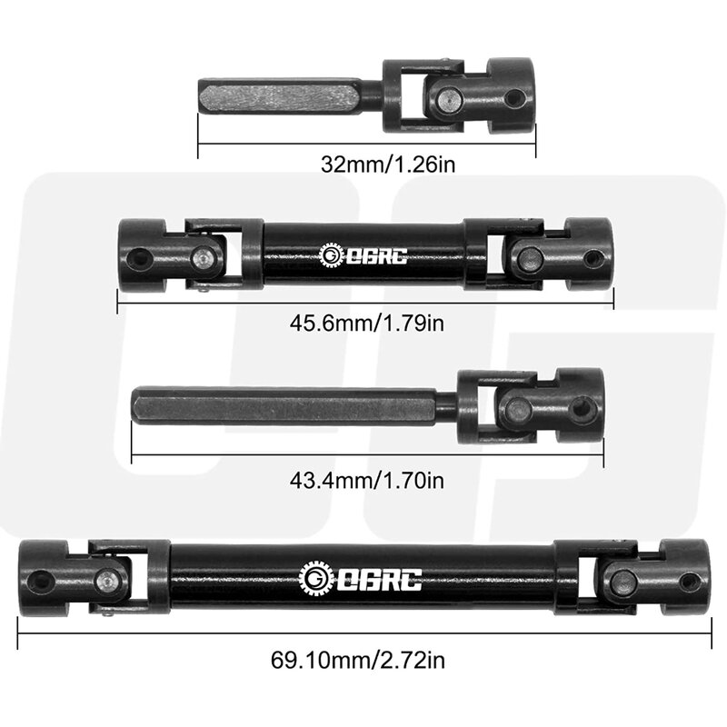 Esilun Center Driveshaft Steel Drive Shaft for Axial SCX24 Jeep Gladiator AXI00005 Upgrate Accessories