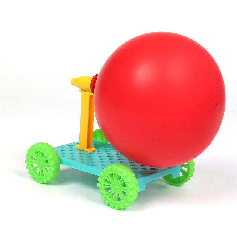 Ciência física experimentos caseiros balão recoil carro diy materiais, escola em casa kit educacional para crianças estudantes