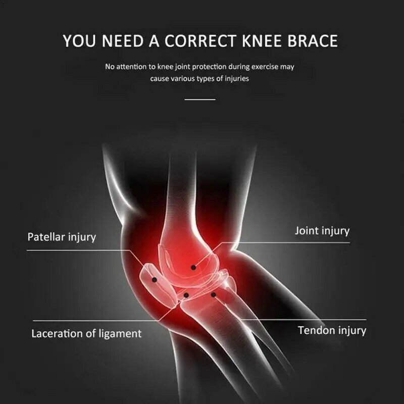 1Pcs Therapeutic Brace Point Pad Kneepad Leg Black Presssure Brace Acupressure Sciatic Nerve Magnetic Knee Pads Health Care Tool