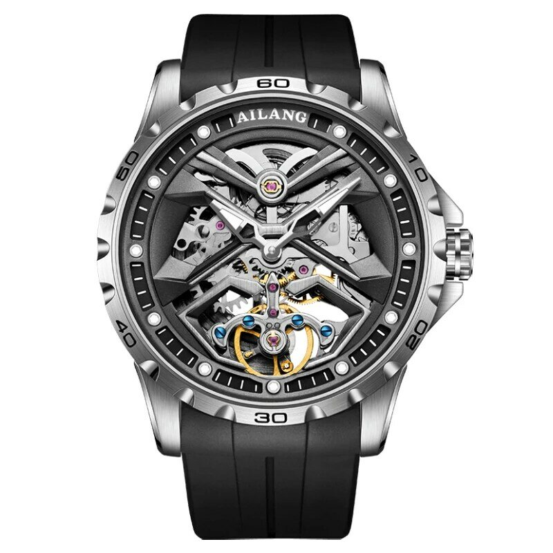 Ailang relógio mecânico masculino marca de luxo relógio automático clássico moda masculina à prova dwaterproof água 2022 novo