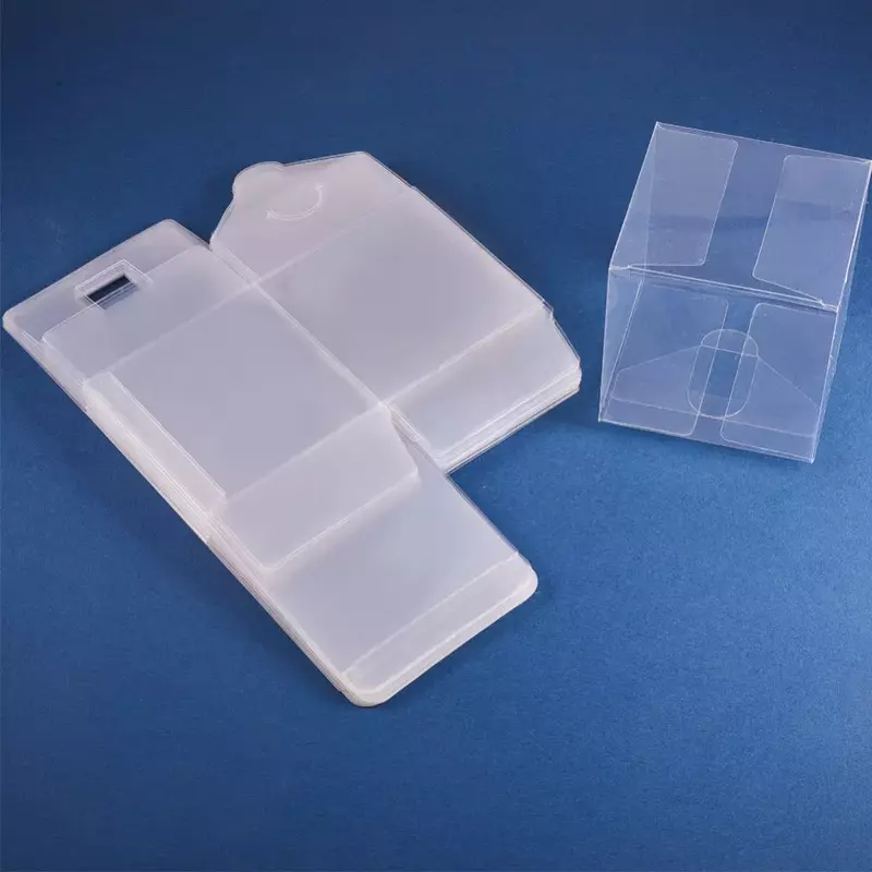 30 шт., прозрачная пластиковая коробка для украшений, 9x9x9 см