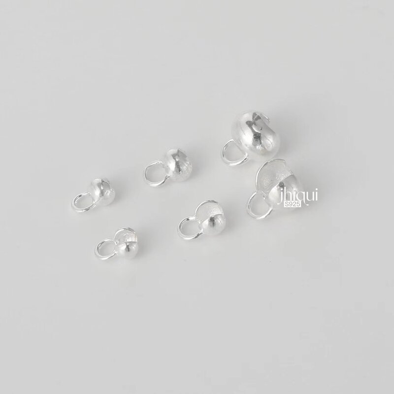Обжимные застежки для браслетов и ожерелий, из серебра 925 пробы, 5 шт.