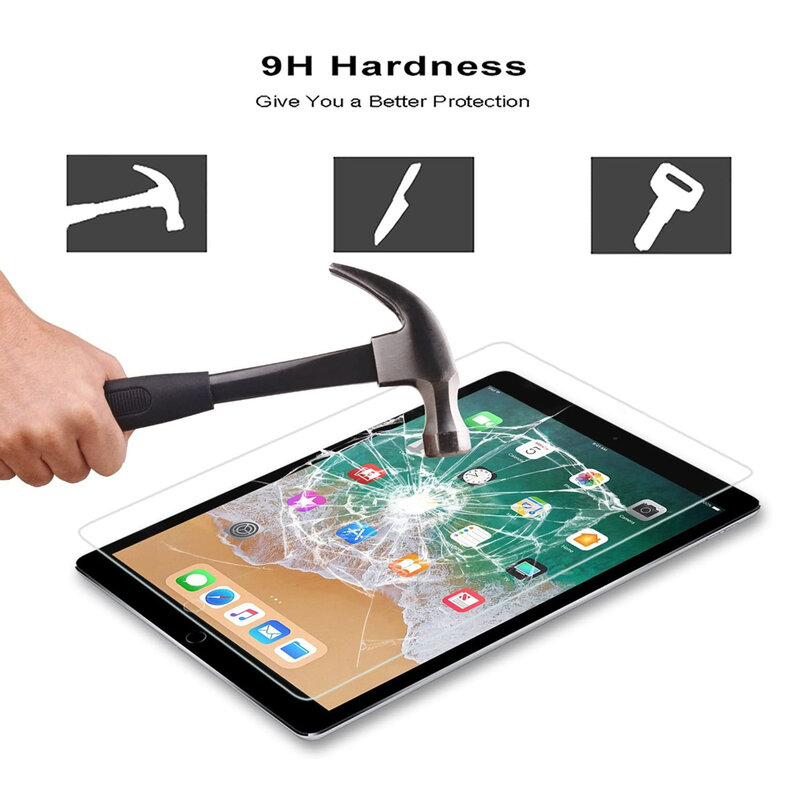 9H Tempered Glass Screen Protector For iPad Pro 12.9 2017 Glass Protector 12.9'' 2015 A1652 A1671 Anti Scratch Protective Film