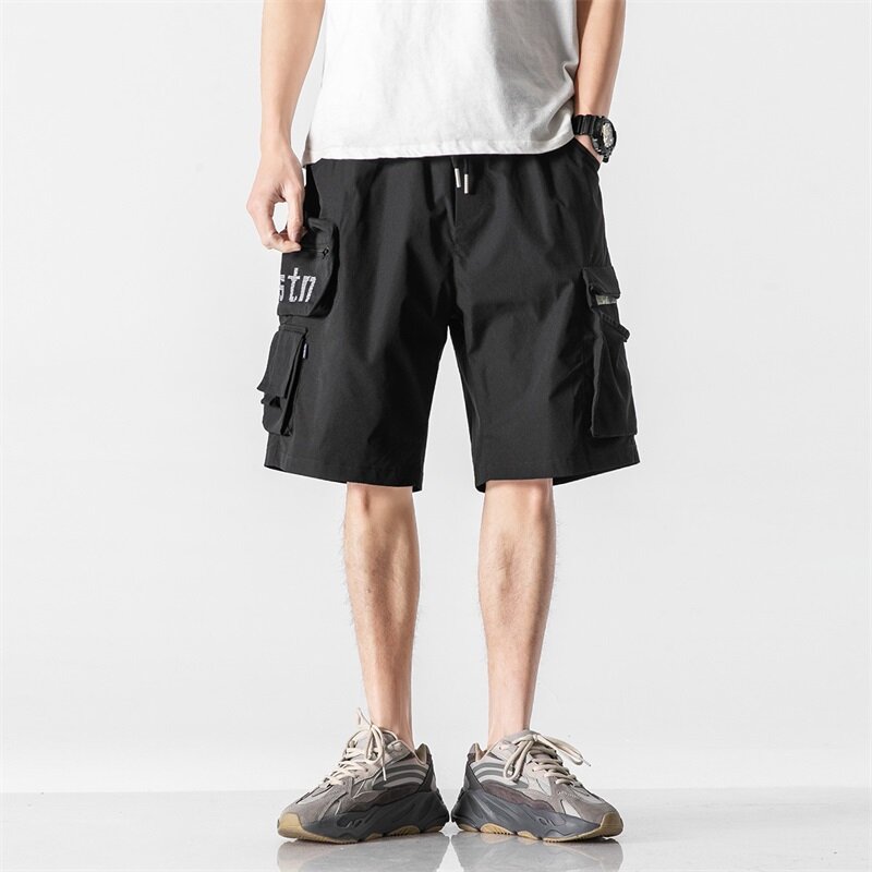 Shorts d'été en pur coton pour hommes, vêtements de travail d'épissage personnalisés, mode ChimFashion, grandes poches, shorts décontractés pour hommes, 2023