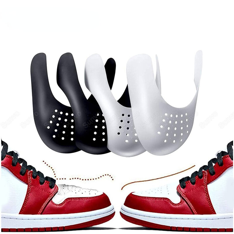 1 para ochraniacz na buty zapobiegających zagniecaniu buty sportowe do trampek osłony na palce wzmacniacz prawidła do butów przeciwzmarszczkowy