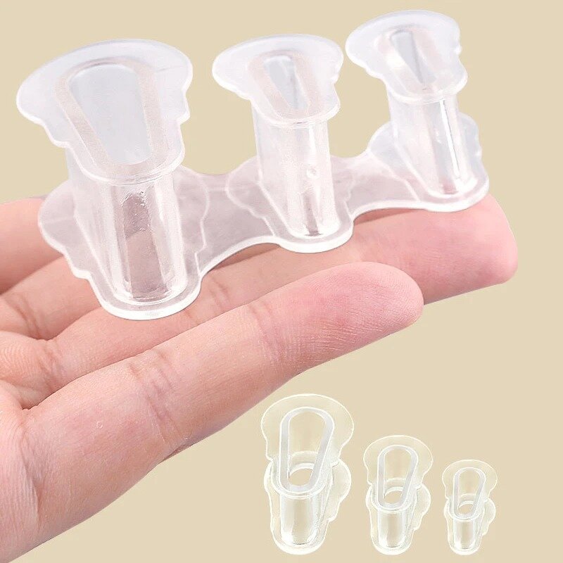 Toes Separator Silicone Overlap Separators Bunion Corrector Soft Gel Straightener Spacers Pain Relief Foot Care Tool