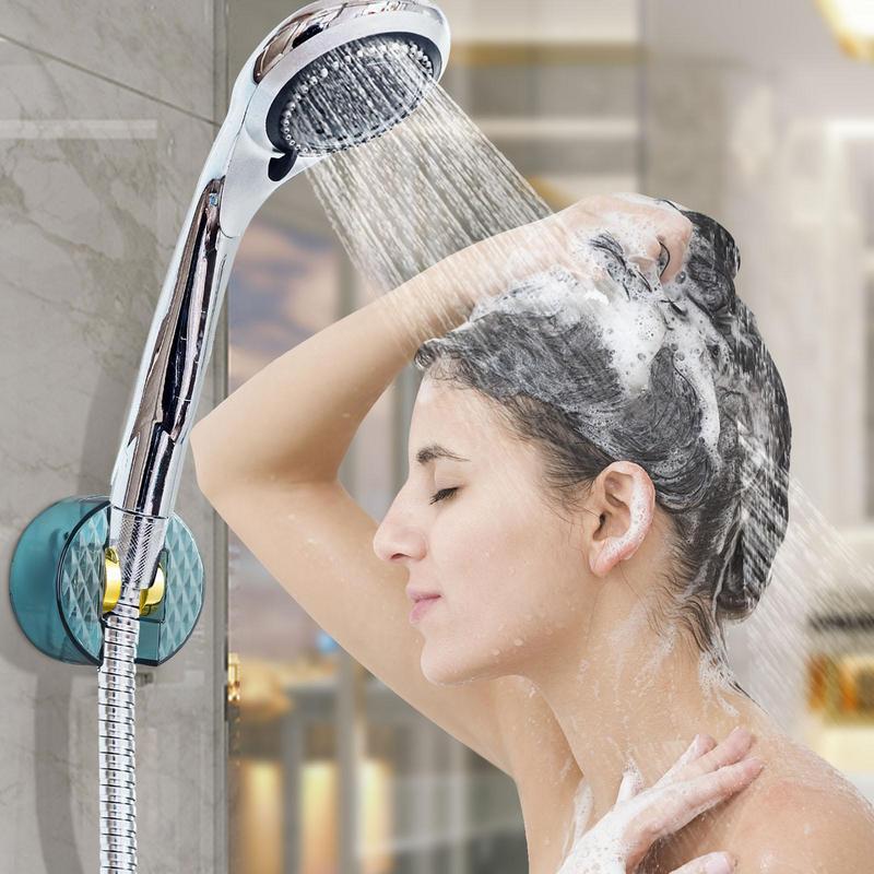Wall Shower Head Holder Wall Mounted Shower Holder Shower Bracket Shower Rack With Angle Adjustable For Showering Bathroom Tools
