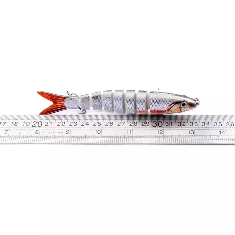 6 Màu Nhiều Ngăn Mồi Wobblers Pike Perch13.5cm 19G Dụ Nhựa Mồi Đa Phần Miệng Cá phụ Kiện Câu Cá