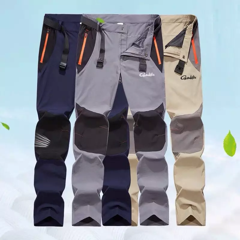 Calça masculina casual de montanhismo para esportes XAMO FOX, secagem rápida, pesca direta no verão, 2024