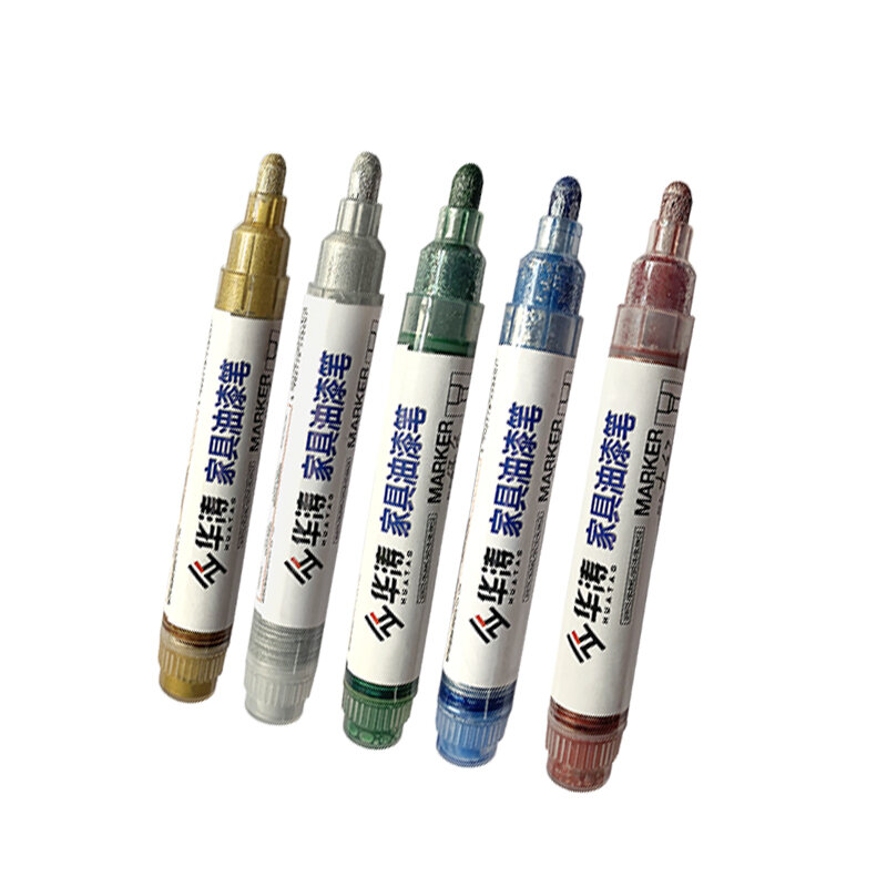 Huatao – stylo à peinture haute brillance, ligne de meubles de style européen or argent, stylo à peinture tactile, signature, note, numéro