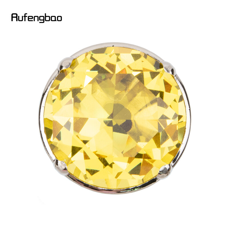 Bastón decorativo de color amarillo con diamantes para caminar, perilla elegante de 93cm para Cosplay, caballero, a la moda