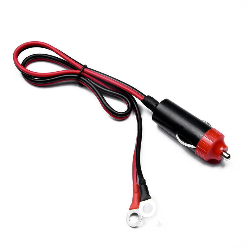1.8M Car Male Plug Cigarette Lighter Adapter 12V-24V Power Supply Cord With 50cm Cable Wire Apply To Cigarette Lighter Socket