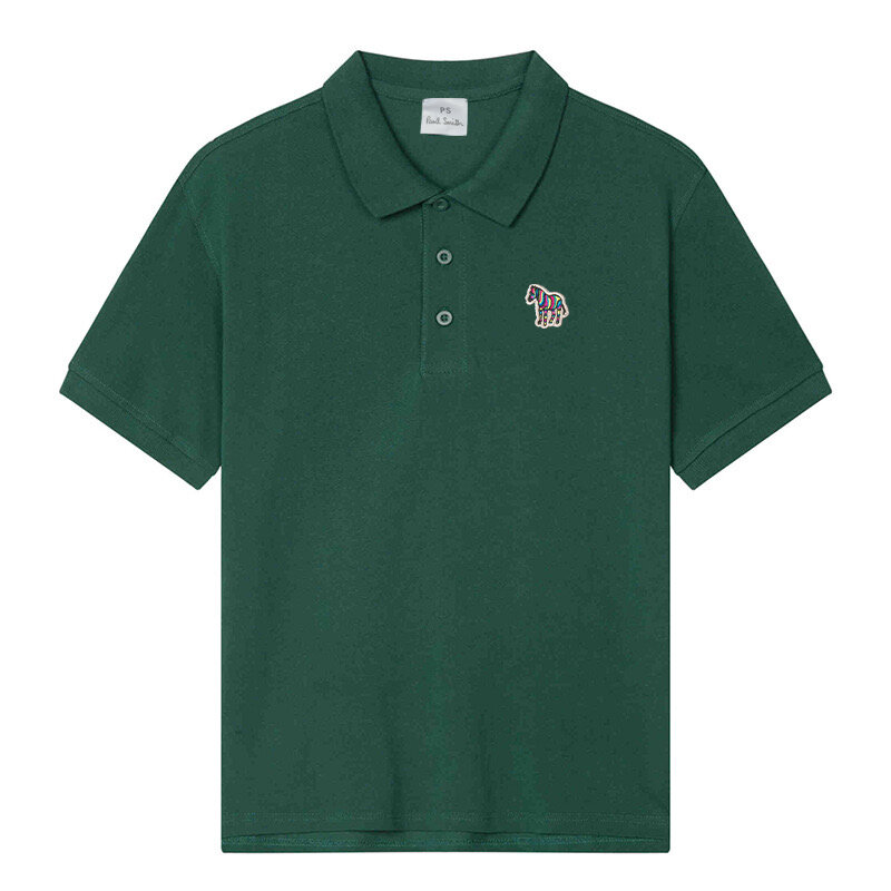 Polo en coton brodé petit zèbre pour hommes et femmes, t-shirt confortable à manches courtes, t-shirts d'été, t-shirts de qualité, offres spéciales, nouveau