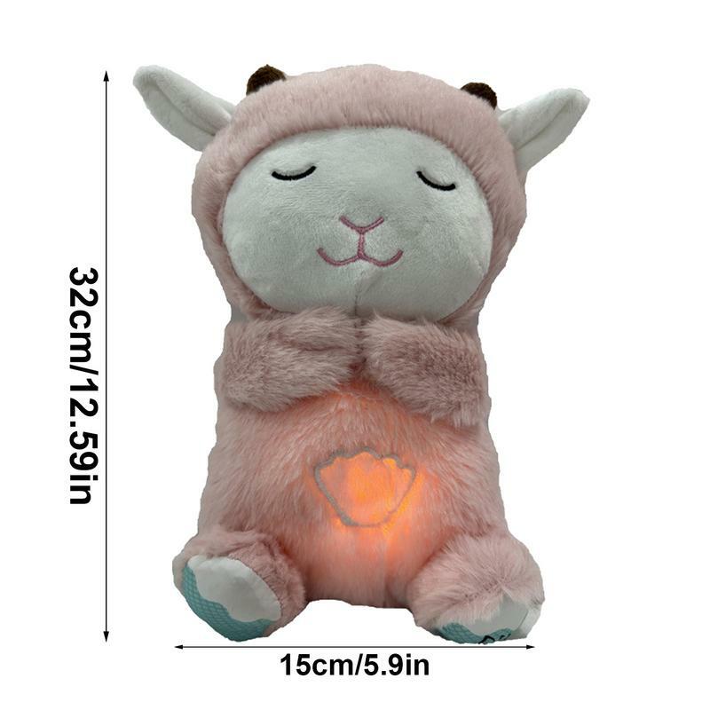 Musical Plush Toy Musical Stuffed Lamb Doll Singing Plush Toys With Soothing Music For Kid's Room Bedside Tables And Nightstands