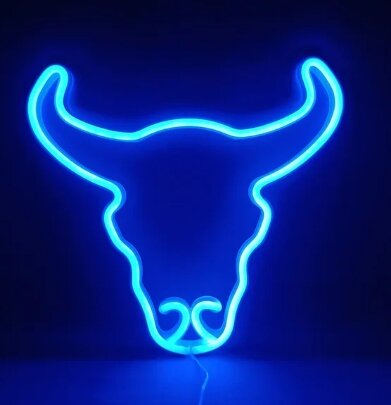 Animal LED Neon Light Sign Lamp Bull Head Swan Cat Bat Butterfly Wall Night light for Room Party Shop Festival Decor Xmas Gift