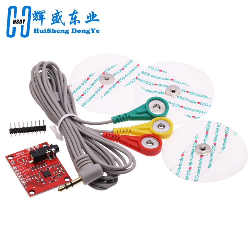 Sensor sinyal otot, Sensor EMG modul Ecg AD8232 ecg pengukuran denyut jantung ecg monitor sensor kit untuk Arduino UNO R3