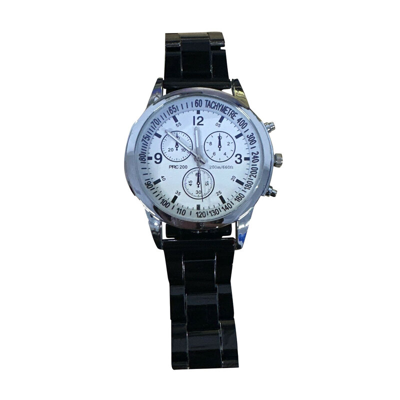 Relógio de aço inoxidável impermeável masculino, Relógios de pulso de quartzo para homem, Relógio Snart preciso, Princess Watch