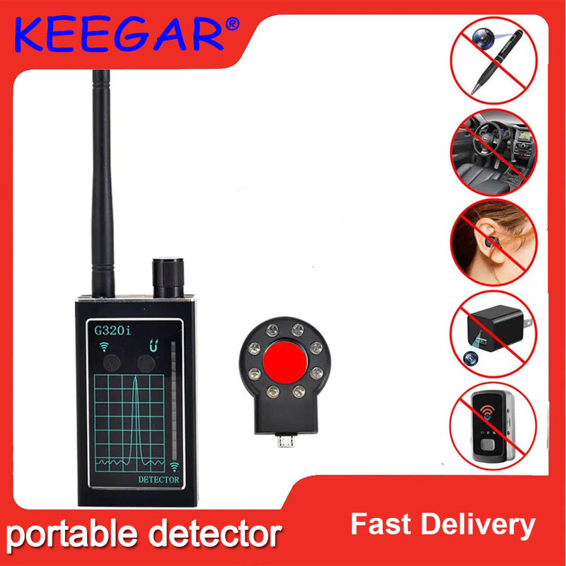 Detector antirrobo GSM, escaneo GPS, detección infrarroja RF, buscador de cámara oculta, dispositivos de hacking, jammer de teléfono celular, protección de seguridad