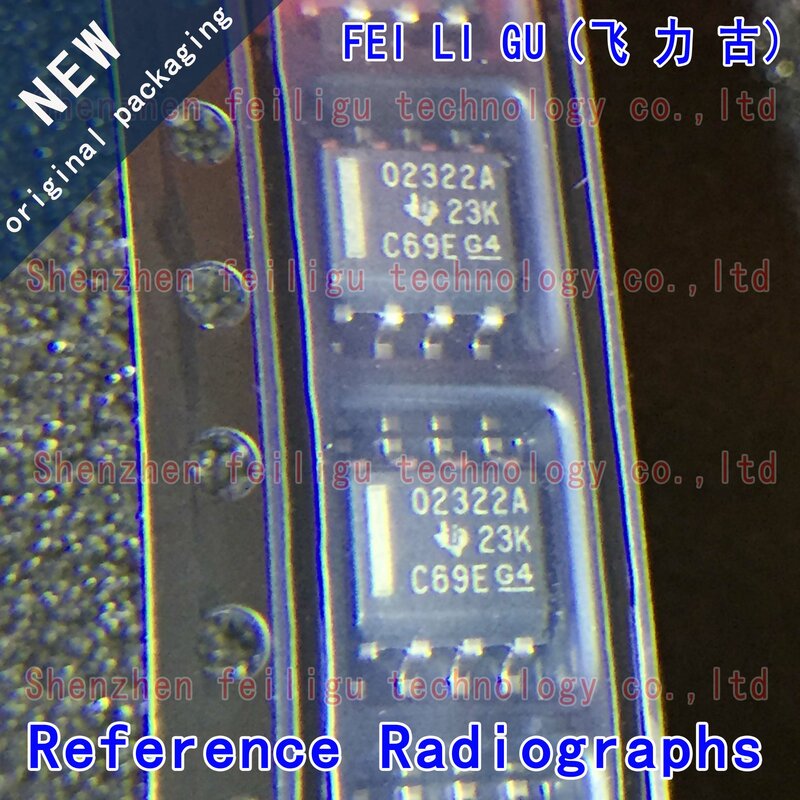 OPA2322AIDR-Pantalla de impresión: 02322A O2322A, 1-30 piezas, 100% nuevo y Original, Chip amplificador operativo SOP8